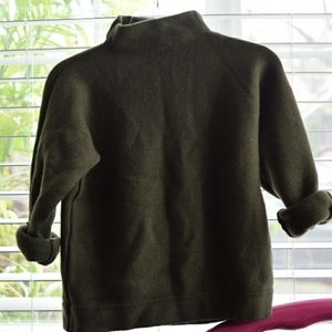 SOLD!!! Beautiful vintage green mock neck sweater